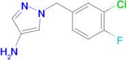 1-[(3-chloro-4-fluorophenyl)methyl]-1H-pyrazol-4-amine