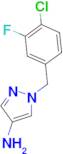 1-[(4-chloro-3-fluorophenyl)methyl]-1H-pyrazol-4-amine