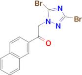 2-(3,5-dibromo-1H-1,2,4-triazol-1-yl)-1-(naphthalen-2-yl)ethan-1-one