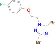 3,5-dibromo-1-[2-(4-fluorophenoxy)ethyl]-1H-1,2,4-triazole