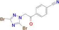 4-[2-(3,5-dibromo-1H-1,2,4-triazol-1-yl)acetyl]benzonitrile