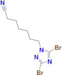 7-(3,5-dibromo-1H-1,2,4-triazol-1-yl)heptanenitrile