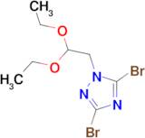 3,5-dibromo-1-(2,2-diethoxyethyl)-1H-1,2,4-triazole