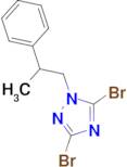 3,5-dibromo-1-(2-phenylpropyl)-1H-1,2,4-triazole