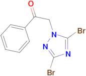 2-(3,5-dibromo-1H-1,2,4-triazol-1-yl)-1-phenylethan-1-one