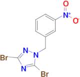 3,5-dibromo-1-[(3-nitrophenyl)methyl]-1H-1,2,4-triazole