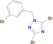 3,5-dibromo-1-[(3-bromophenyl)methyl]-1H-1,2,4-triazole