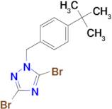 3,5-dibromo-1-[(4-tert-butylphenyl)methyl]-1H-1,2,4-triazole