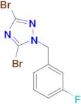 3,5-dibromo-1-[(3-fluorophenyl)methyl]-1H-1,2,4-triazole