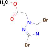 methyl 2-(3,5-dibromo-1H-1,2,4-triazol-1-yl)acetate