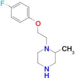 1-[2-(4-fluorophenoxy)ethyl]-2-methylpiperazine