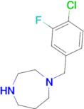 1-[(4-chloro-3-fluorophenyl)methyl]-1,4-diazepane