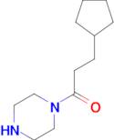 3-cyclopentyl-1-(piperazin-1-yl)propan-1-one