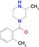 3-methyl-1-(2-methylbenzoyl)piperazine