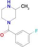 1-(3-fluorobenzoyl)-3-methylpiperazine