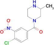 1-(4-chloro-3-nitrobenzoyl)-3-methylpiperazine