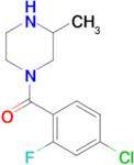 1-(4-chloro-2-fluorobenzoyl)-3-methylpiperazine