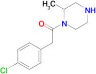 2-(4-chlorophenyl)-1-(2-methylpiperazin-1-yl)ethan-1-one