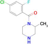 1-(4-chloro-2-fluorobenzoyl)-2-methylpiperazine