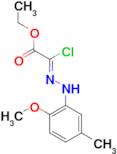 ethyl (2Z)-2-chloro-2-[2-(2-methoxy-5-methylphenyl)hydrazin-1-ylidene]acetate