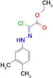 ethyl (2Z)-2-chloro-2-[2-(3,4-dimethylphenyl)hydrazin-1-ylidene]acetate