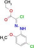 ethyl (2Z)-2-chloro-2-[2-(5-chloro-2-methoxyphenyl)hydrazin-1-ylidene]acetate