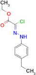 ethyl (2Z)-2-chloro-2-[2-(4-ethylphenyl)hydrazin-1-ylidene]acetate