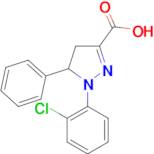 1-(2-chlorophenyl)-5-phenyl-4,5-dihydro-1H-pyrazole-3-carboxylic acid