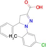 1-(5-chloro-2-methylphenyl)-5-phenyl-4,5-dihydro-1H-pyrazole-3-carboxylic acid