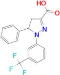 5-phenyl-1-[3-(trifluoromethyl)phenyl]-4,5-dihydro-1H-pyrazole-3-carboxylic acid