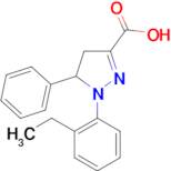 1-(2-ethylphenyl)-5-phenyl-4,5-dihydro-1H-pyrazole-3-carboxylic acid
