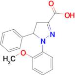 1-(2-methoxyphenyl)-5-phenyl-4,5-dihydro-1H-pyrazole-3-carboxylic acid