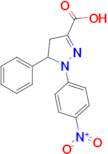 1-(4-nitrophenyl)-5-phenyl-4,5-dihydro-1H-pyrazole-3-carboxylic acid