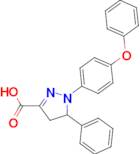 1-(4-phenoxyphenyl)-5-phenyl-4,5-dihydro-1H-pyrazole-3-carboxylic acid