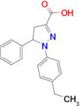 1-(4-ethylphenyl)-5-phenyl-4,5-dihydro-1H-pyrazole-3-carboxylic acid