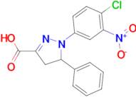 1-(4-chloro-3-nitrophenyl)-5-phenyl-4,5-dihydro-1H-pyrazole-3-carboxylic acid