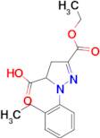 3-(ethoxycarbonyl)-1-(2-ethylphenyl)-4,5-dihydro-1H-pyrazole-5-carboxylic acid