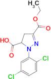 1-(2,5-dichlorophenyl)-3-(ethoxycarbonyl)-4,5-dihydro-1H-pyrazole-5-carboxylic acid