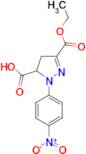 3-(ethoxycarbonyl)-1-(4-nitrophenyl)-4,5-dihydro-1H-pyrazole-5-carboxylic acid