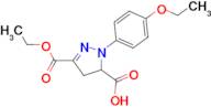 3-(ethoxycarbonyl)-1-(4-ethoxyphenyl)-4,5-dihydro-1H-pyrazole-5-carboxylic acid