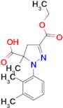 1-(2,3-dimethylphenyl)-3-(ethoxycarbonyl)-5-methyl-4,5-dihydro-1H-pyrazole-5-carboxylic acid