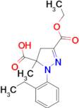3-(ethoxycarbonyl)-1-(2-ethylphenyl)-5-methyl-4,5-dihydro-1H-pyrazole-5-carboxylic acid