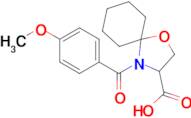 4-(4-methoxybenzoyl)-1-oxa-4-azaspiro[4.5]decane-3-carboxylic acid