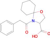 4-(2-phenylacetyl)-1-oxa-4-azaspiro[4.5]decane-3-carboxylic acid