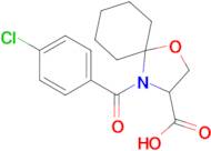 4-(4-chlorobenzoyl)-1-oxa-4-azaspiro[4.5]decane-3-carboxylic acid