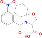 4-(3-nitrobenzoyl)-1-oxa-4-azaspiro[4.5]decane-3-carboxylic acid