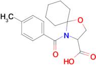 4-(4-methylbenzoyl)-1-oxa-4-azaspiro[4.5]decane-3-carboxylic acid