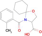 4-(2-methylbenzoyl)-1-oxa-4-azaspiro[4.5]decane-3-carboxylic acid