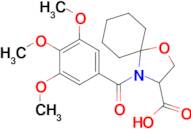 4-(3,4,5-trimethoxybenzoyl)-1-oxa-4-azaspiro[4.5]decane-3-carboxylic acid