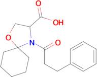 4-(3-phenylpropanoyl)-1-oxa-4-azaspiro[4.5]decane-3-carboxylic acid